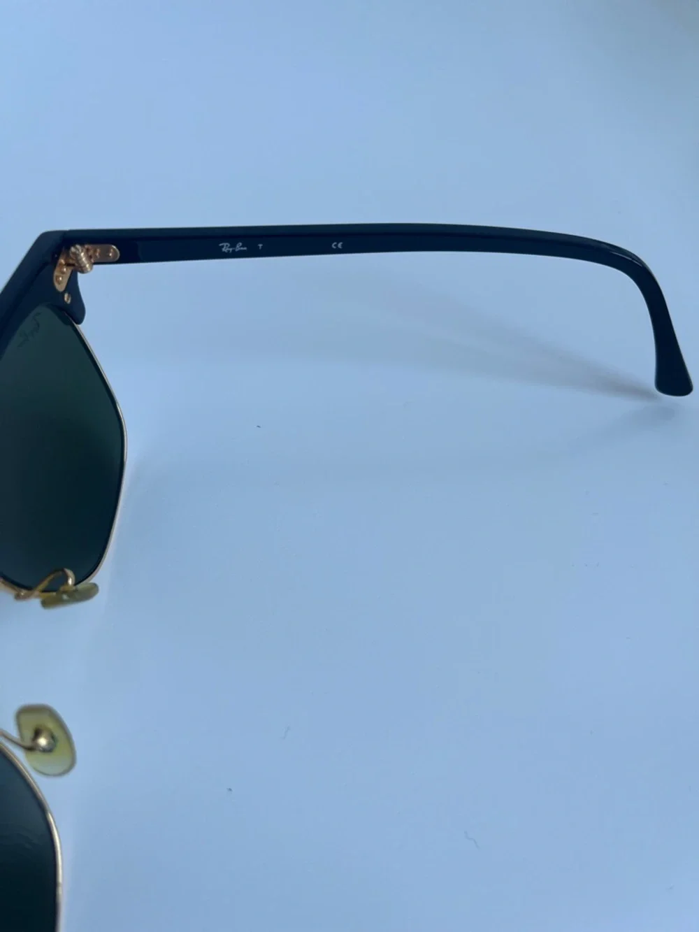 Ray-Ban Clubmaster Sunglasses - Black & Gold with Green Lenses